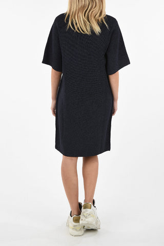 MM6 Knit Lurex Knee Length Dress