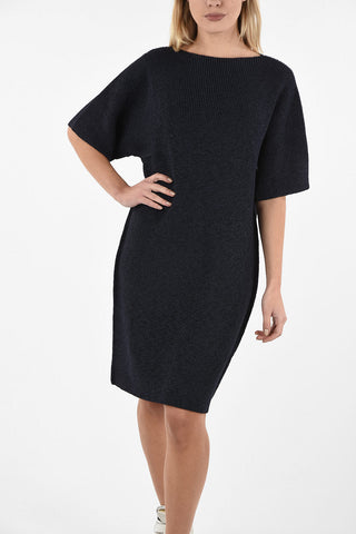 MM6 Knit Lurex Knee Length Dress