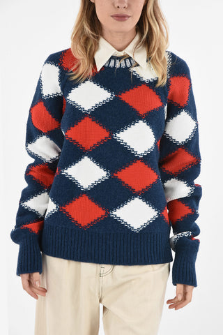 MM1 Argyle Crew-Neck Sweater