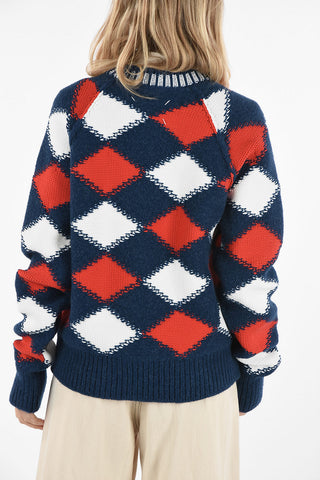MM1 Argyle Crew-Neck Sweater