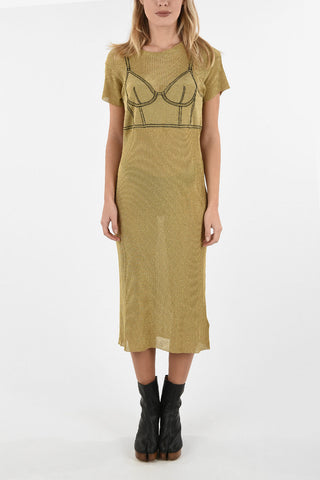 MM0 Glittered Sheath Dress