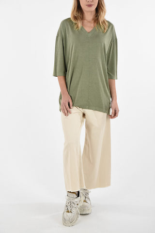 MM6 V-Neck Oversize T-shirt