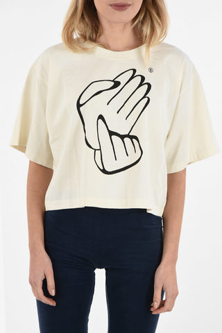 MM6 Printed Crop T-shirt