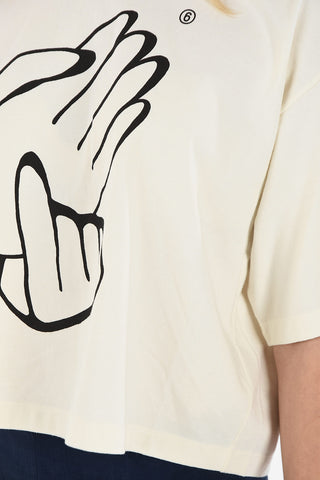 MM6 Printed Crop T-shirt