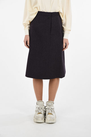MM0 Wool A-line Skirt