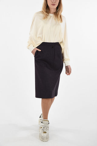 MM0 Wool A-line Skirt