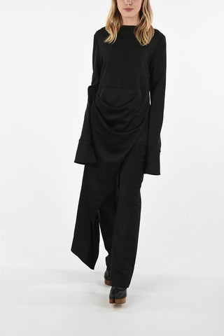 MM1 Sweetheart Neckline Asymmetric Top