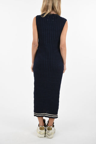 MM0 Vestito Attillato Maxi Ribbed