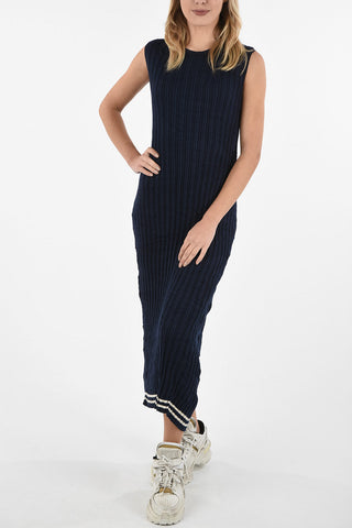 MM0 Vestito Attillato Maxi Ribbed