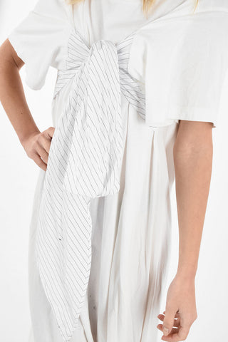 MM6 Vestito Wrap in Cotone Jersey
