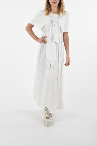 MM6 Vestito Wrap in Cotone Jersey