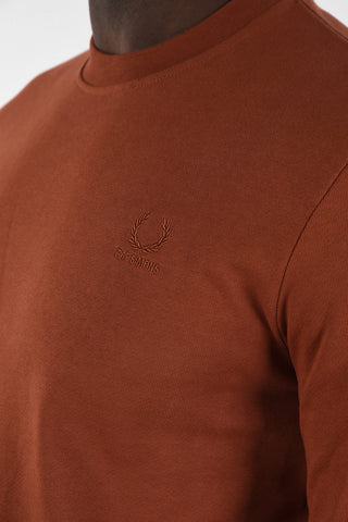 FRED PERRY Cotton crew-neck sweatshirt