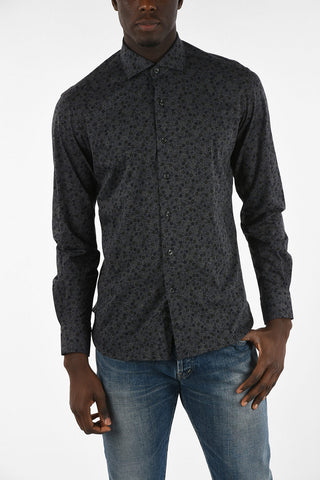 Floral-Printed Slim Fit Shirt