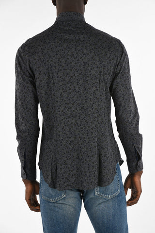 Floral-Printed Slim Fit Shirt