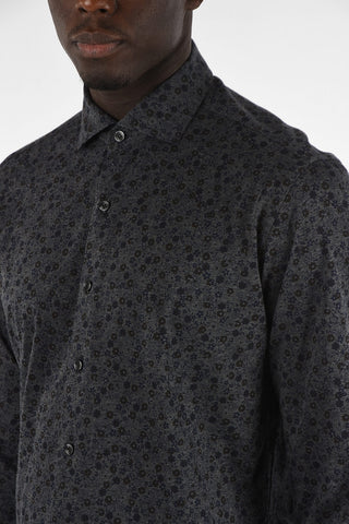Floral-Printed Slim Fit Shirt