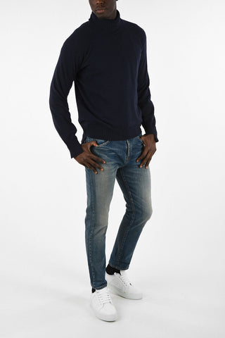 Turtle-Neck Asimmetrical Sweater