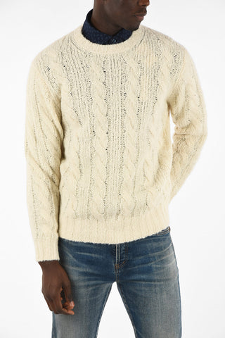 Cable Knit Crew-Neck Sweater
