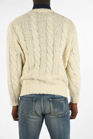 Cable Knit Crew-Neck Sweater