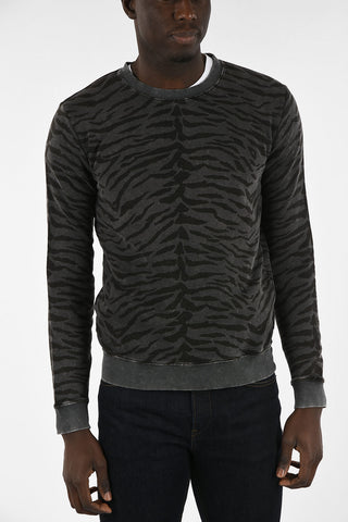 Animal Printed Crewneck Sweatshirt