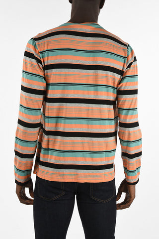 Cotton Bayadere Printed Long Sleeve T-Shirt