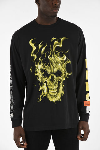 Printed Oversized Long Sleeves T-shirt