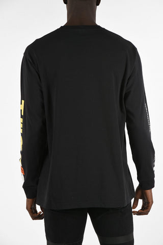 Printed Oversized Long Sleeves T-shirt