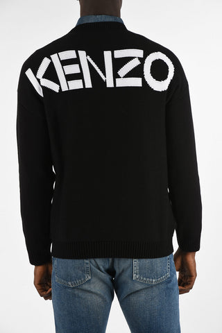 embroidered crew-neck sweater
