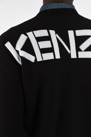 embroidered crew-neck sweater