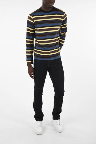 Cotton Bayadere Printed Long Sleeve T-Shirt