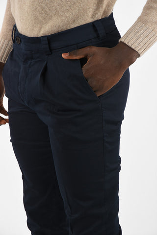 regular Fit Pants with Single Pleat 
