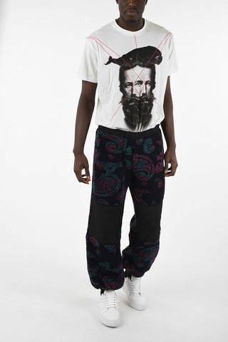 Paisley Printed Fleece Utility Joggers