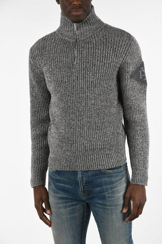 RED TAG Wool Half Zip Mock-Neck Sweater