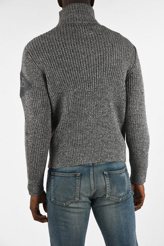 RED TAG Wool Half Zip Mock-Neck Sweater