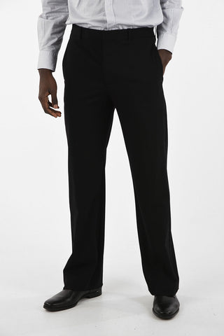 Straight Leg Trousers With Side Band