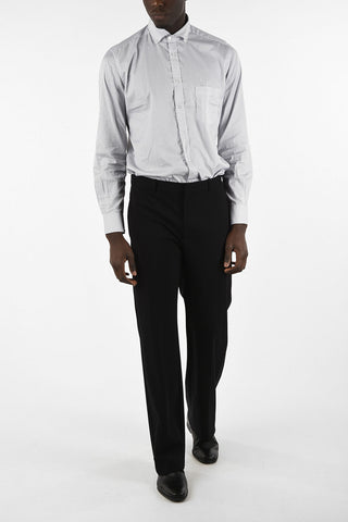 Straight Leg Trousers With Side Band