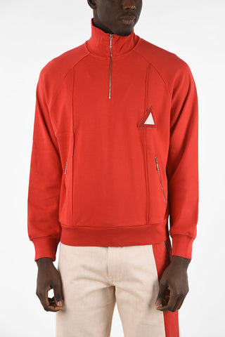 RED TAG Half Zip Mock-Neck Sweatshirt