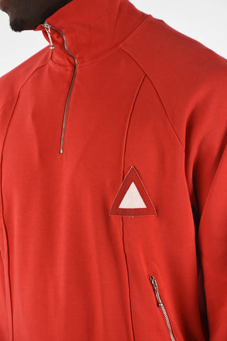 RED TAG Half Zip Mock-Neck Sweatshirt