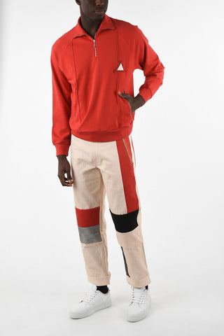 RED TAG Half Zip Mock-Neck Sweatshirt