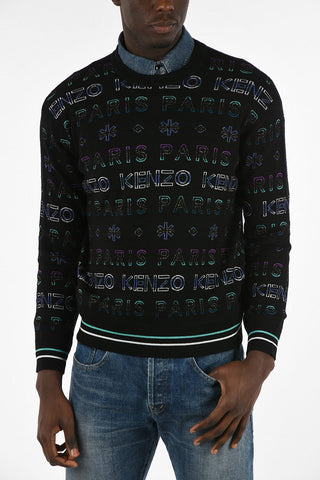Embroidered Crew-Neck Sweater