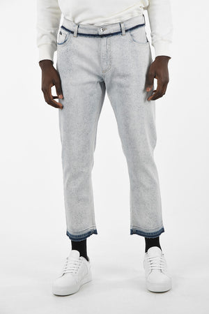 Acid Wash Relaxed Fit Jeans 19cm