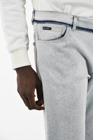 Acid Wash Relaxed Fit Jeans 19cm