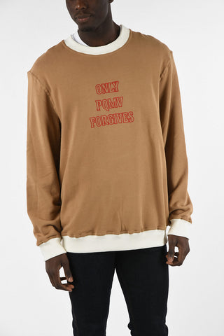 Printed Oversized Crew-neck Sweatshirt