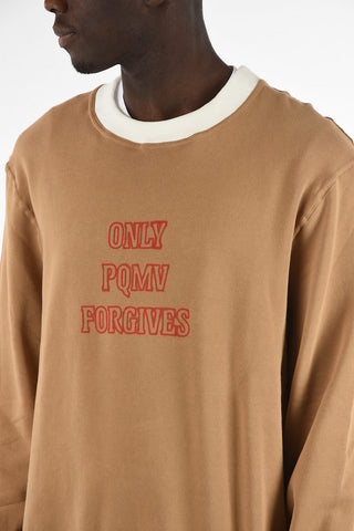 Printed Oversized Crew-neck Sweatshirt
