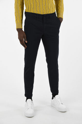 Mid-Rise Pants with Single Pleat 