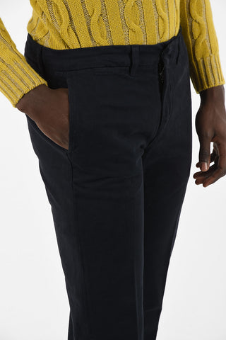 Mid-Rise Pants with Single Pleat 