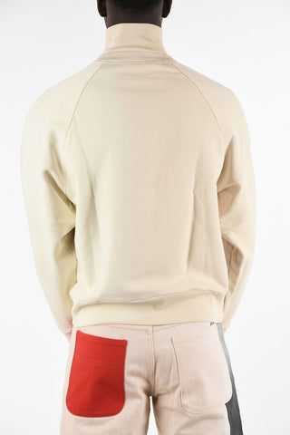 RED TAG Felpa Mock Con Zip in Cotone