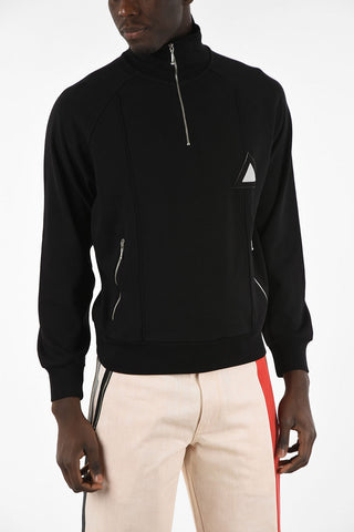 RED TAG Felpa Chiusura Zip con Tasche Laterali
