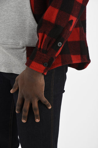 Checked Hoodie