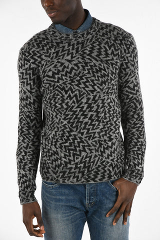 Patterned Crewneck Sweater