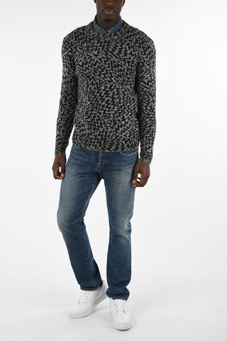 Patterned Crewneck Sweater
